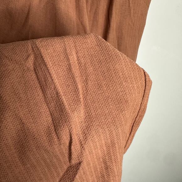 L.L Bean Women's Vintage‎ Rust Cotton Linen Drawstring Loose Fit Pants Size M - Picture 4 of 8